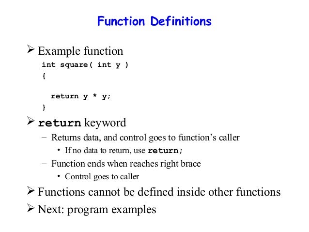 Lecture#6 functions in c++
