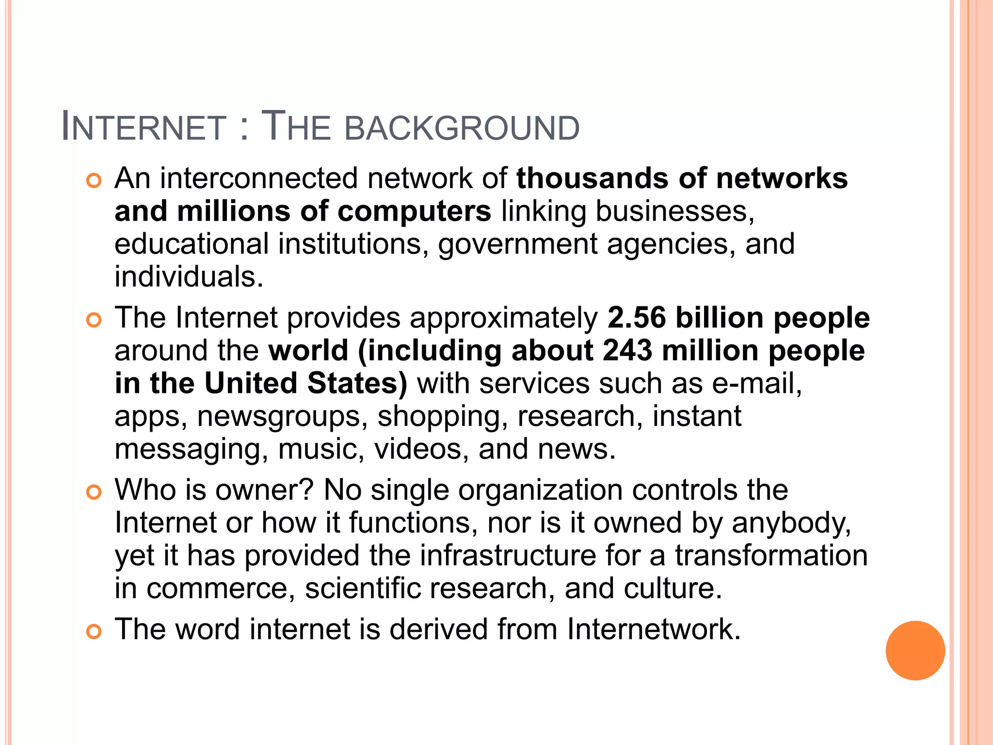 Lecture 6 e-cmmerce , e commerce infrastructure,the internet -chapter 3 ...