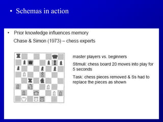 • Schemas in action
 