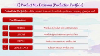Production Mix Lecture 6 Product, Product lines and Product mix | PPTX