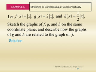 Lecture 6 sections 2.3 and 2.7 graphs of lines and transformations | PPT