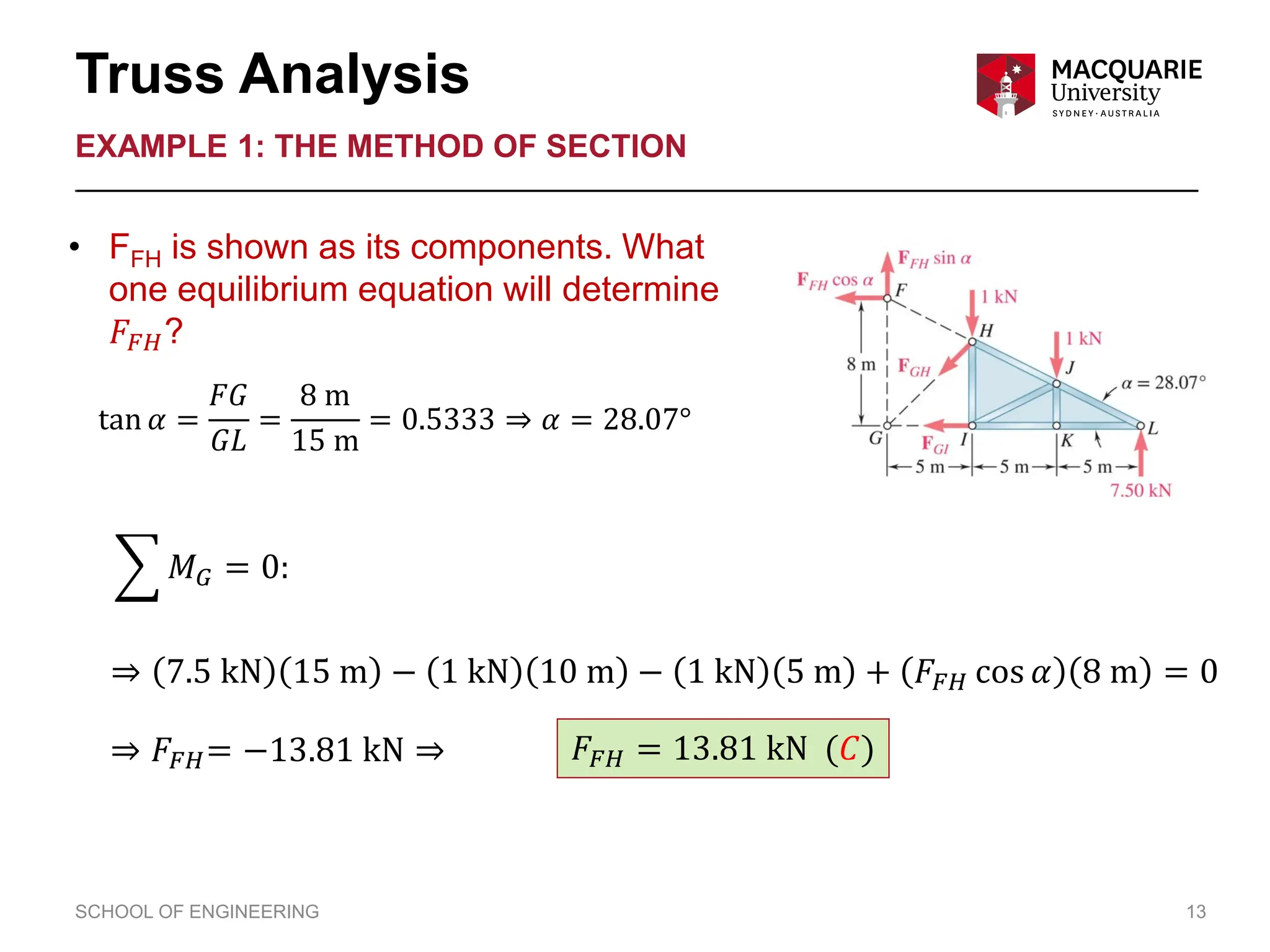Lecture 6 - Truss Analysis- Method of Section.pdf