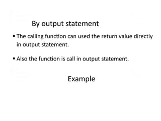 Understanding Functions and Value Returning in Programming | DOCX