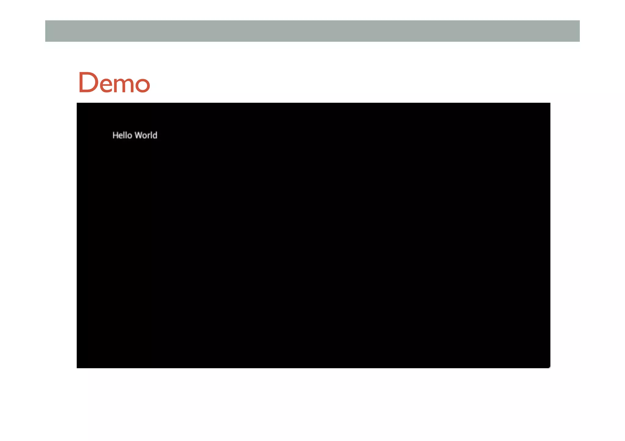 Demo
 
