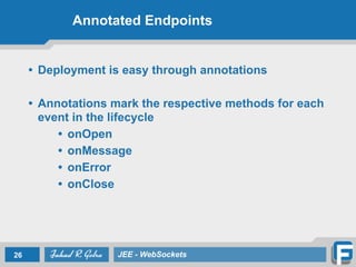 Onerror Annotation Java Websockets Lecture 6 Web Sockets | PDF