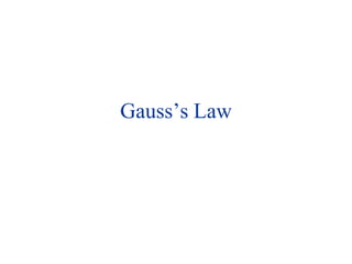 Gauss’s Law  
