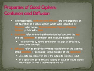 secret key cryptography lecture related to information security .ppt