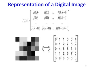 Representation of a Digital Image
12
 