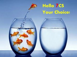 Hello 7CS
Your Choice!
30
 