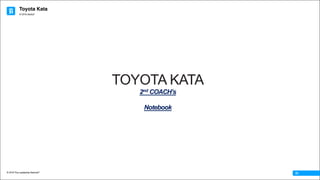 Toyota Kata
© 2016 The Leadership Network®
© 2016 Jidoka®
01
TOYOTA KATA
2nd COACH’s
Notebook
 