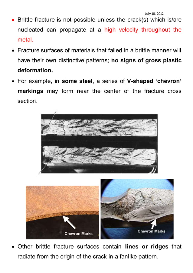 Fracture Mechanics & Failure Analysis Lecture Brittle Fracture