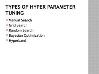 Hyper Parameter Tuning Code Example Lecture 6b Hyperparameter_Tuningin .pptx