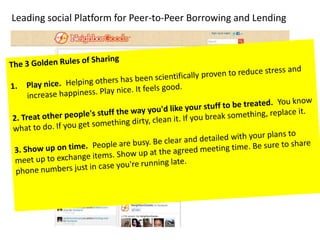 Leading social Platform for Peer-to-Peer Borrowing and Lending
 