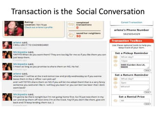 Transaction is the Social Conversation
 