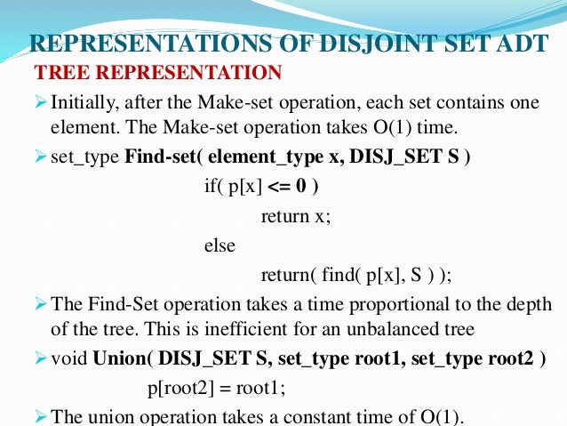 Lecture 6 disjoint set