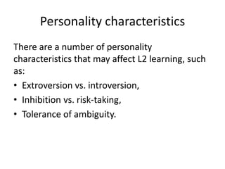 Lecture 6 Focus on Learning and the Language learner.pptx