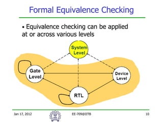 Formal Equivalence Checking in System-on-Chip Design Verification | PDF
