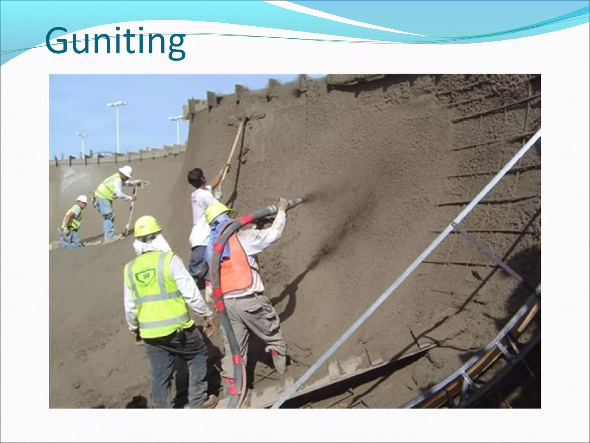 grouting and guniting