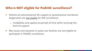Pedvae Algorithm Pediatric Ventalitor -Associated Event PedVAE | PDF