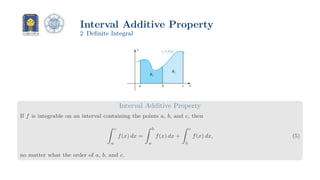 Lecture 6 Indefinite, Definite, and Properties of Integral.pdf