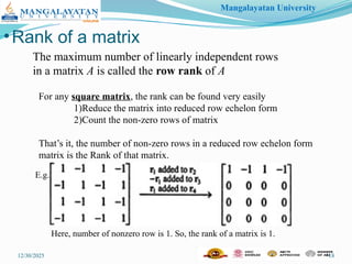 Row Rank Elementary Matrix Operations and Elementary Matrix | PPTX