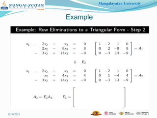Elementary Matrix Operations and Elementary Matrix | PPTX