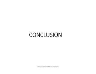 CONCLUSION
Displacement Measurement
 