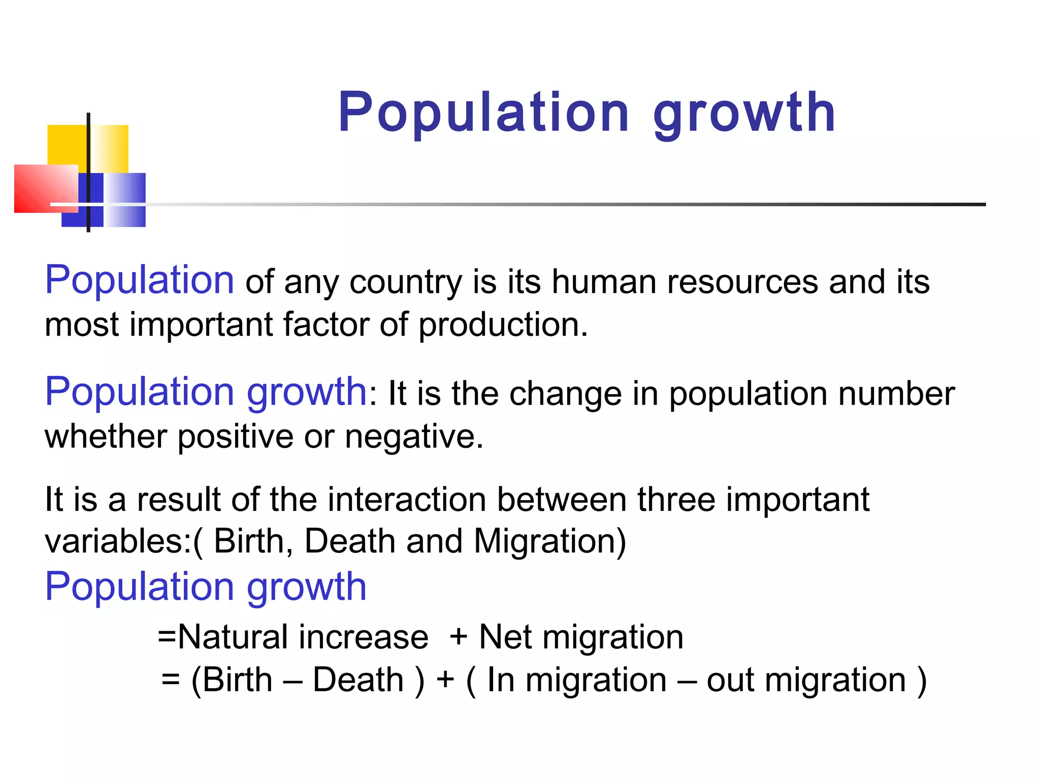 Introduction to rural sociology 101 Lecture 6 population growth and ...