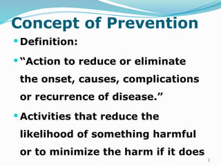 Lecture 6 Prevention .pptxmedicineband teaching method | PPTX
