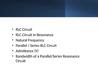 22mm Rlc Comprehensive Understanding of Resonance in RLC Circuits and ...