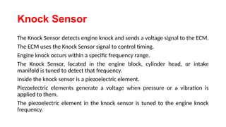 Sensors & Actuators for auto electrical engineeering | PPTX