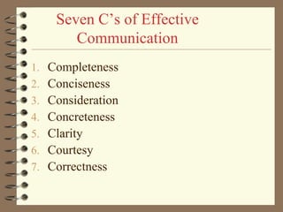 7c's in communication | PPT