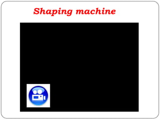 Shaping machine
 