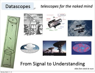 slides from: david de roure
Monday, March 11, 13
 