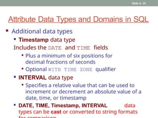 Sql Interval Data Type lecture 6 SQL basics lecture 6 SQL basics.pptx