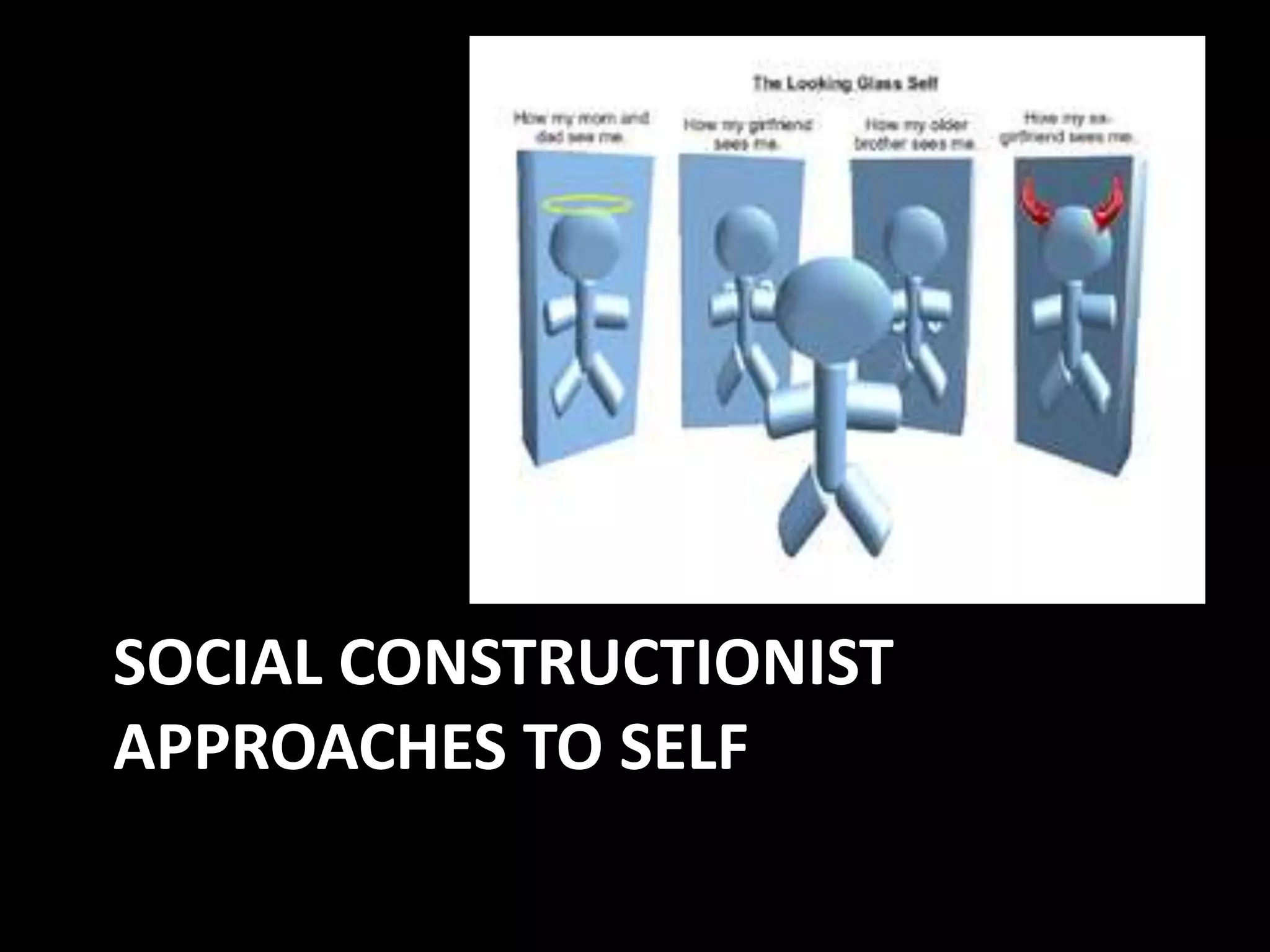 SOCIAL CONSTRUCTIONIST
APPROACHES TO SELF

 
