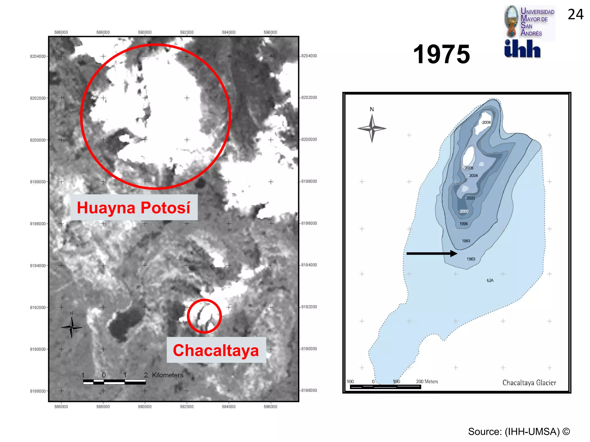 1975
Source: (IHH-UMSA) ©
Huayna Potosí
Chacaltaya
24
 