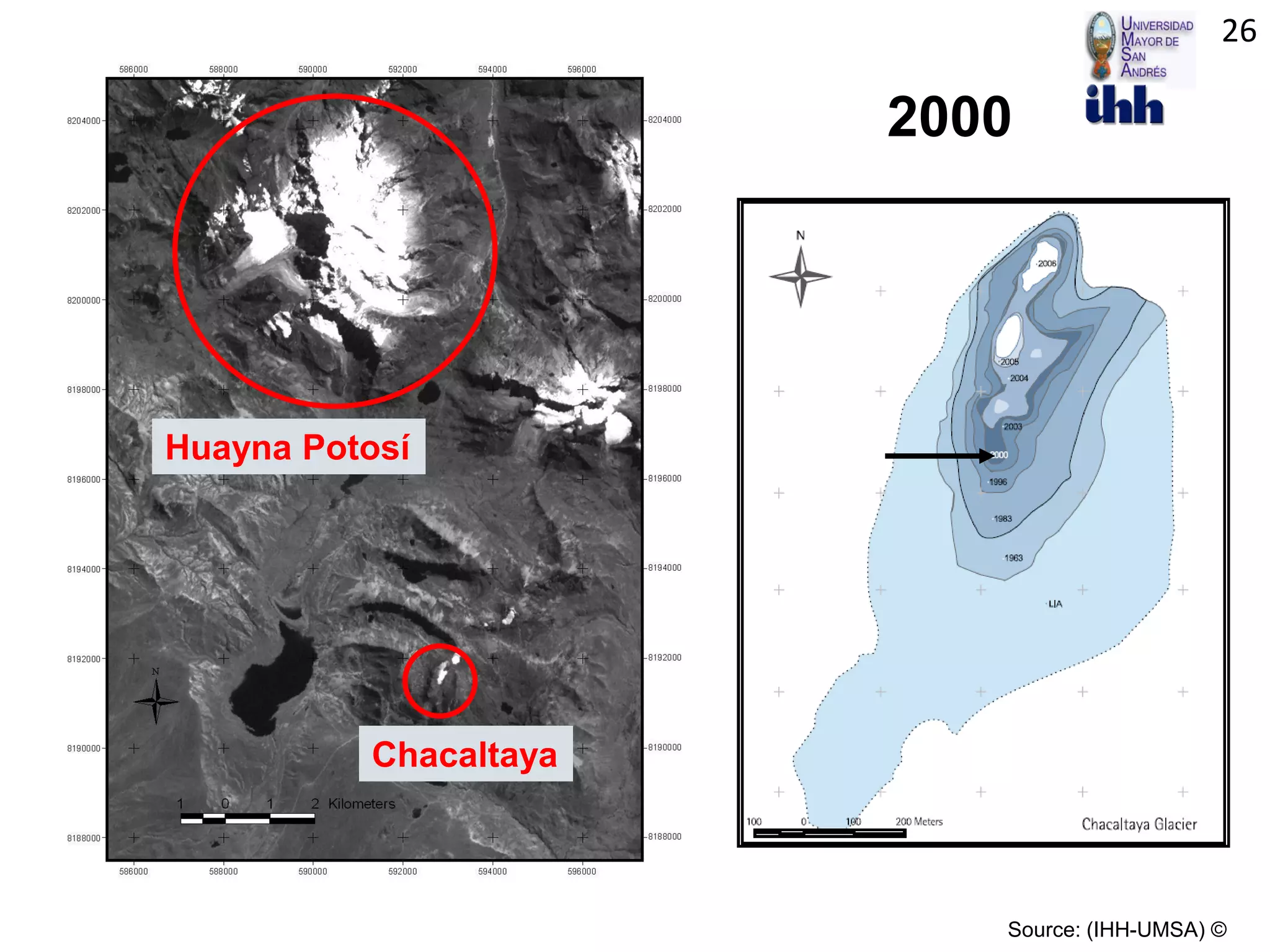 2000
Source: (IHH-UMSA) ©
Huayna Potosí
Chacaltaya
26
 