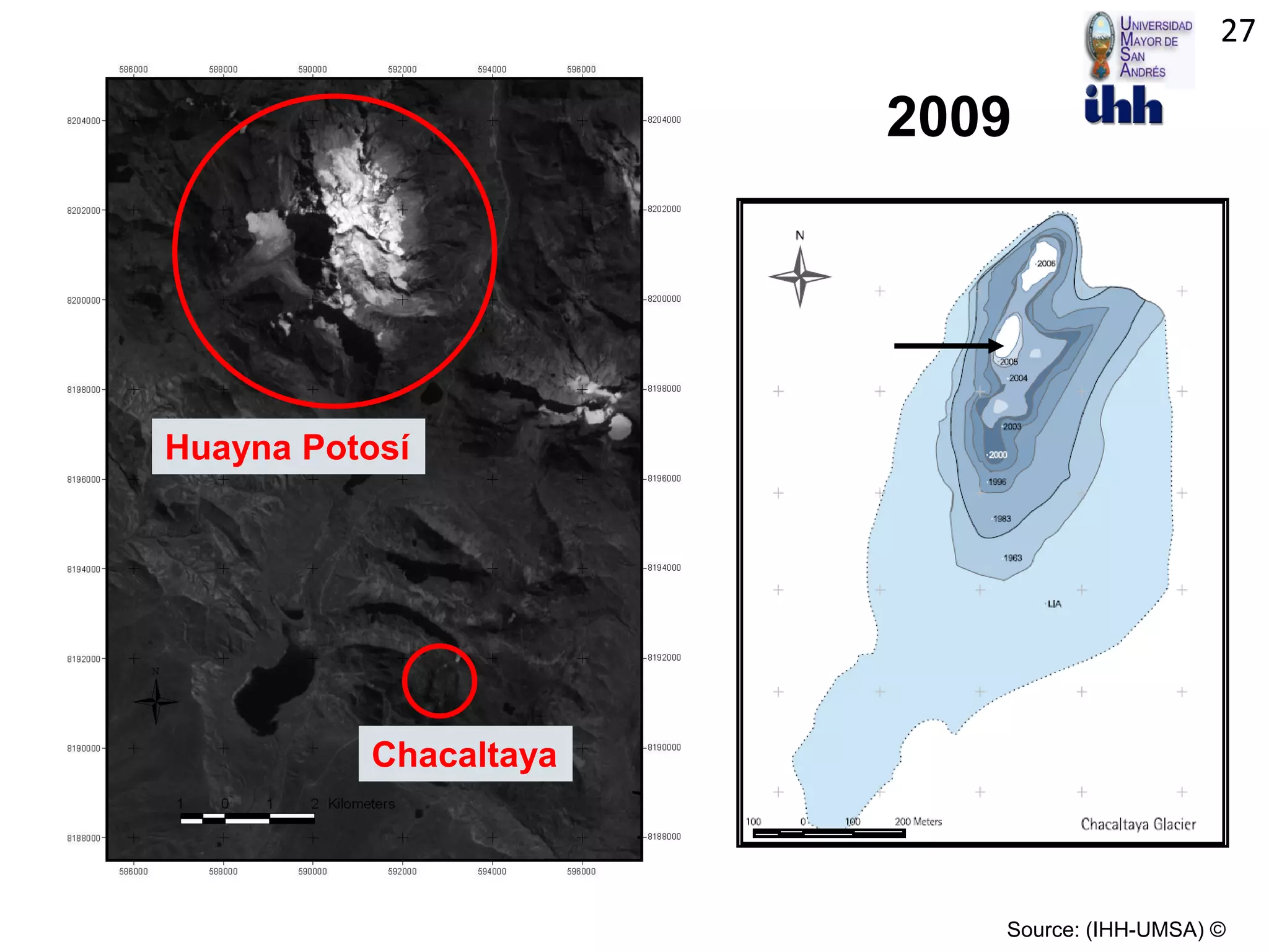 2009
Source: (IHH-UMSA) ©
Huayna Potosí
Chacaltaya
27
 