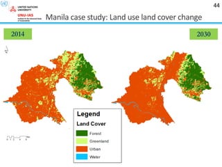 Manila case study: Land use land cover change
44
2014 2030
 