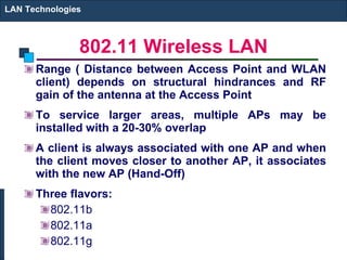 Lecture6(Wireless La Ns) | PPT