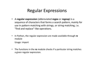 Python - Lecture 7 | PPT