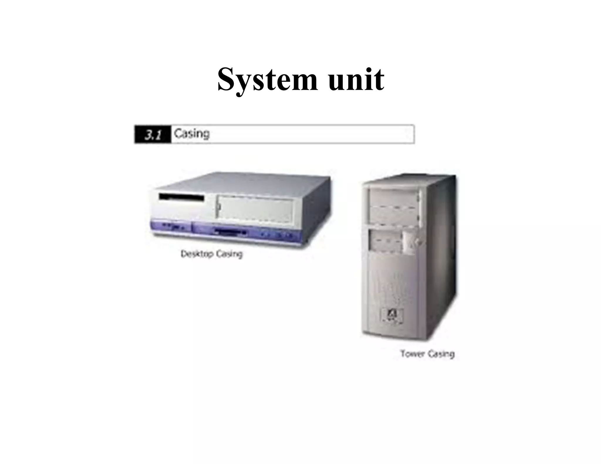 System unit
 