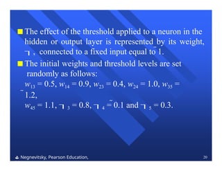 Artificial neural networks: Supervised learning | PPTX