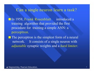 Artificial neural networks: Supervised learning | PPTX