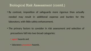Management and Assessment of Risk in Lab | PPTX