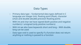 Understanding Signed Arithmetic and Data Types in C Programming | PPTX