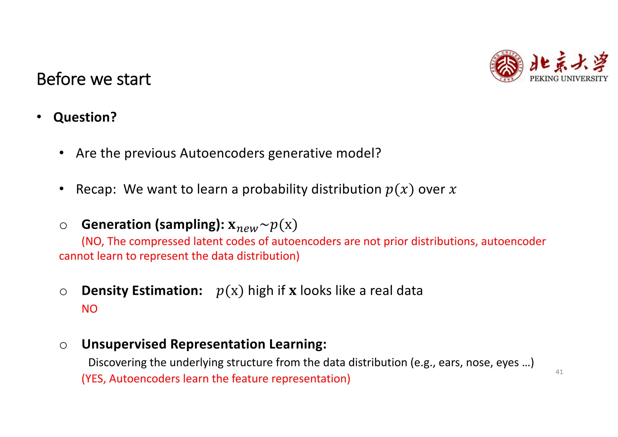 Explanation of Autoencoder to Variontal Auto Encoder | PPT
