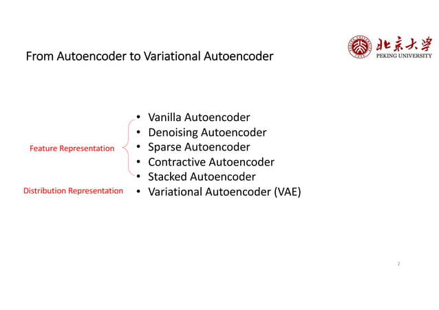 Explanation of Autoencoder to Variontal Auto Encoder | PPT