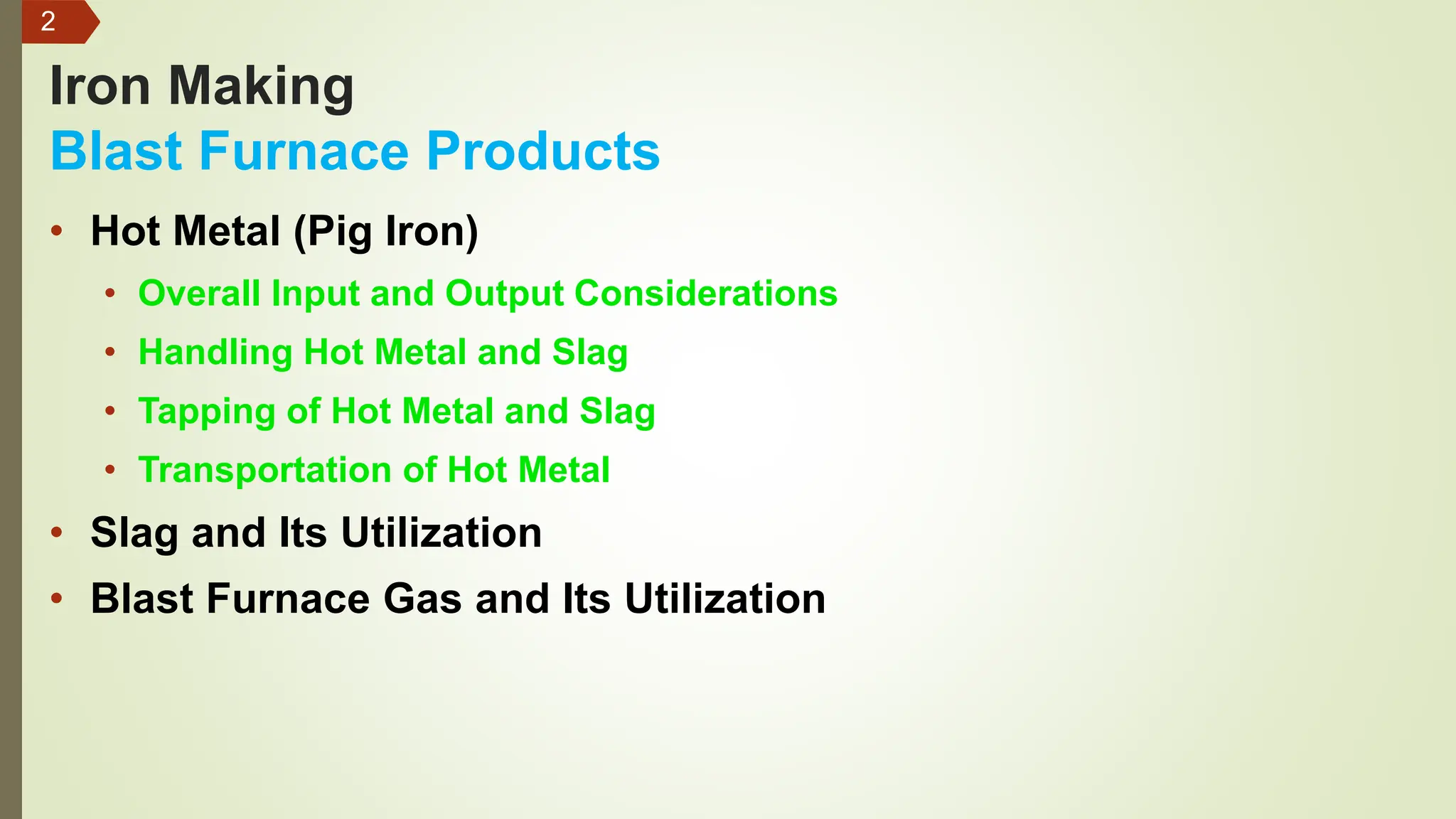 Lecture 7- Blast Furnace(BF) Products.pptx